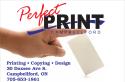 Perfect Print Campbellford company logo
