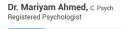 Dr. Mariyam Ahmed, Registered Psychologist company logo