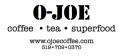 O-JOE coffee â€¢ tea â€¢ superfood company logo